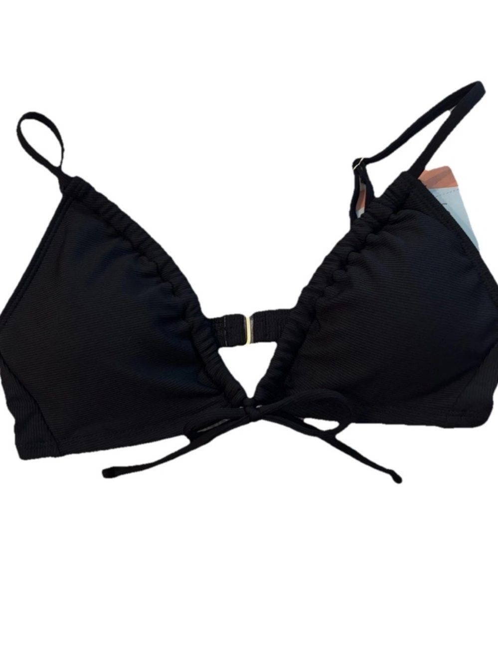 Shade & Shore Black Triangle Bikini Top